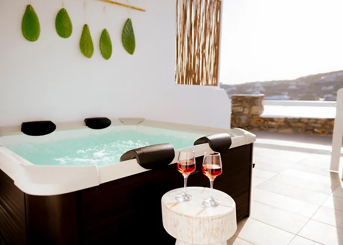 Sunlight Ornos Suites, Private Hot Tub Mykonos Town